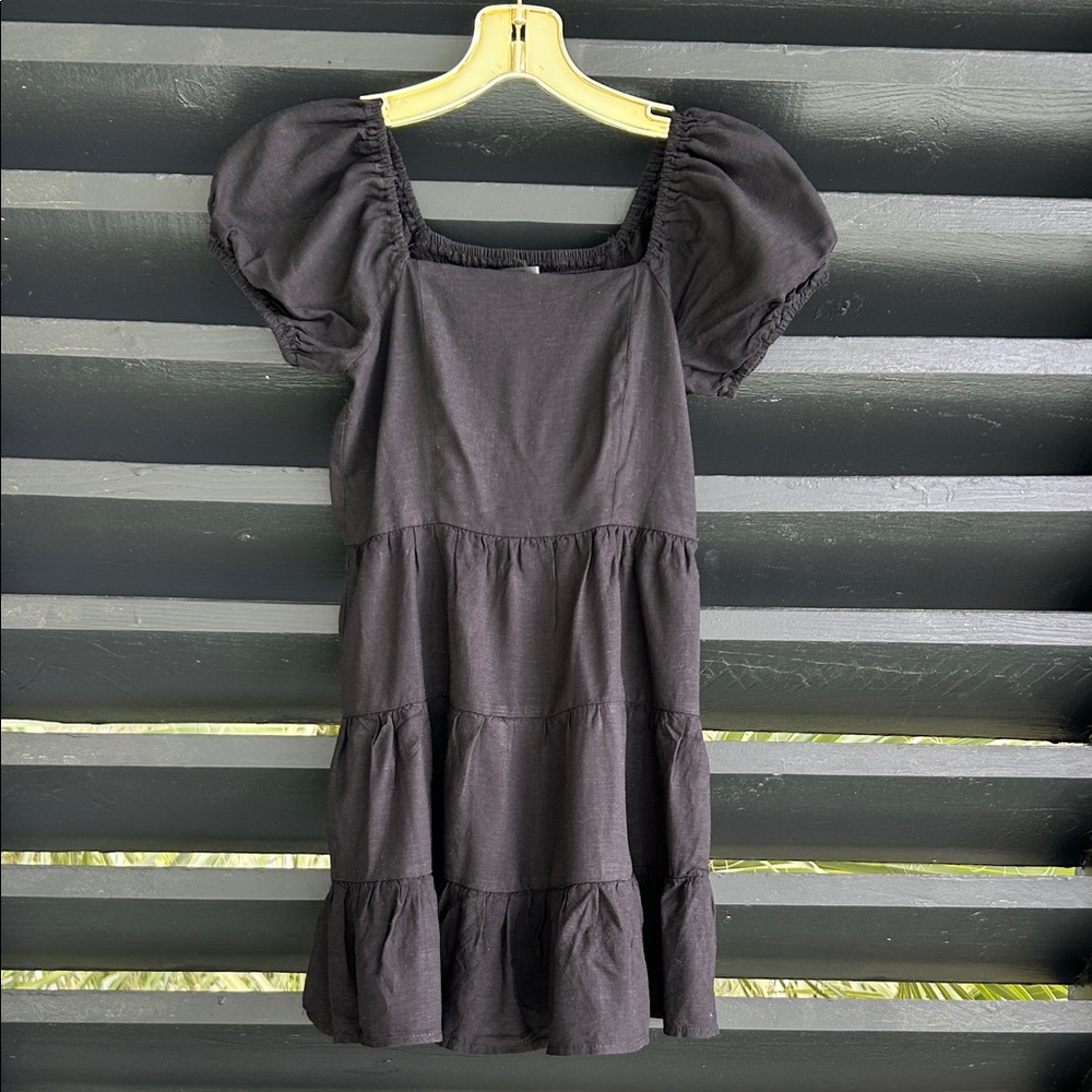 Aqua Girls Black Dress